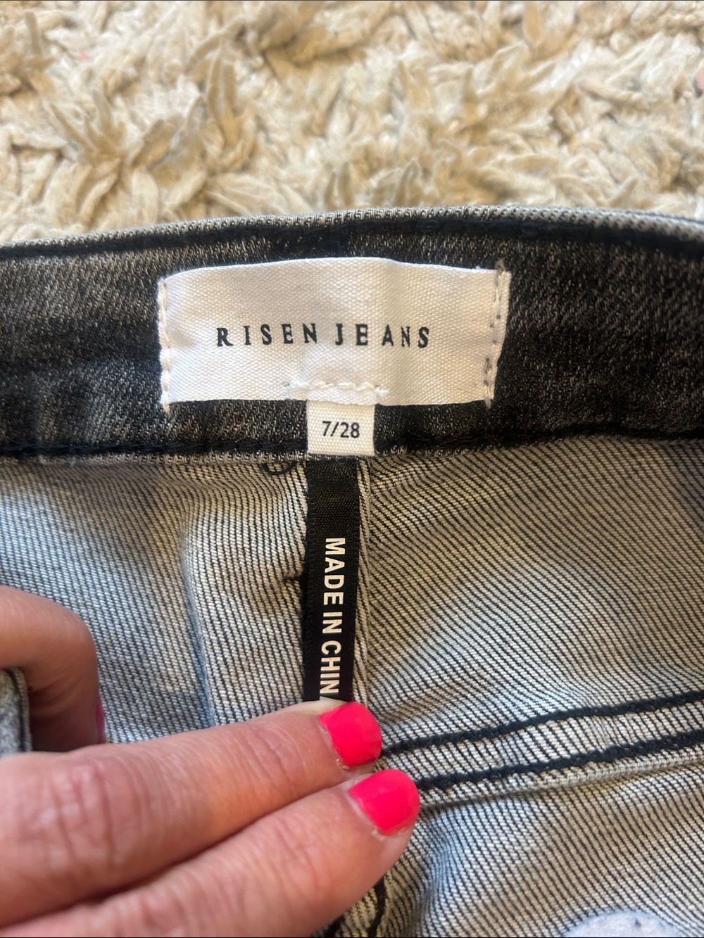 Gray Risen Bootcut Jeans - Picture 2 of 5